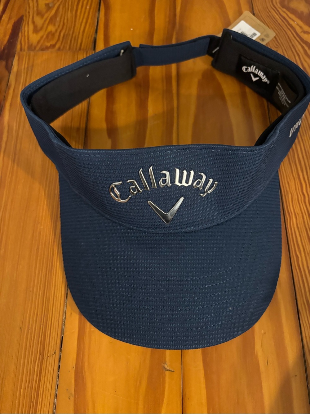 Callaway Navy Blue Golf Visor with Silver Logo
